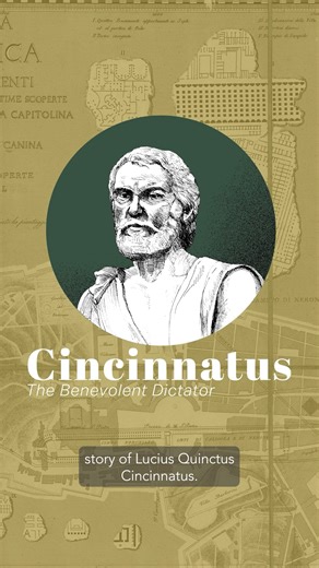 Watch the full story of Cincinnatus' humility on our YouTube channel: tr.ee/ABVyvJ | Memoria Press