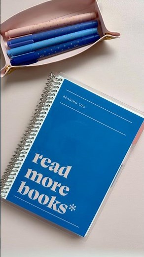 Erin Condren A5 Book Lovers Reading Log & Journal Quick Flip Through #shorts