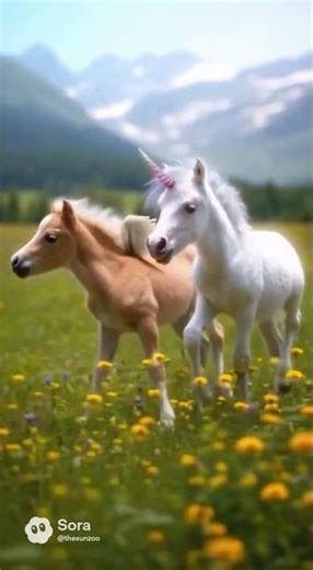 Fields of Fantasy Babies #AIArt #FantasyAnimals #AIAnimals