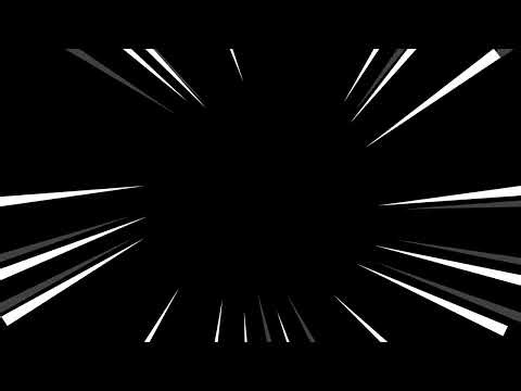 Anime White Speed Lines Black Background 4K (No Loops) | 1 Hour Ambience Screensaver Overlay ASMR