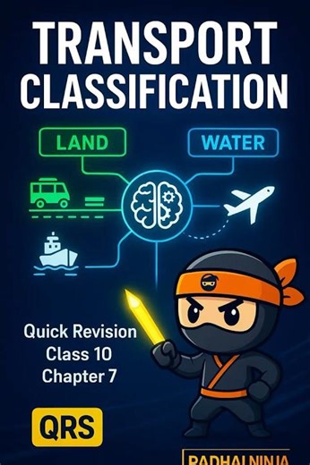 🚗 Classification of Transportation | Class 10 Geography Shorts 🌏#padhaininja #cbseclass10 #2026