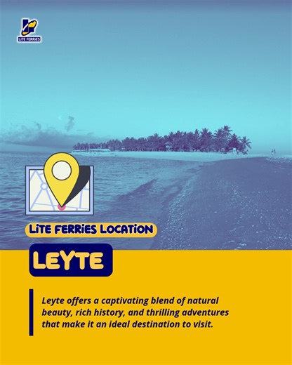 5.9K views | Leyte Awaits! Experience its natural beauty, deep history, and thrilling activities on your next getaway. ️ Don't wait - book your sea voyage with Lite Ferries now at www.liteferries.com.ph . . . . #LiteFerries #Shipping #cargotransport #cargo #sailingwithasmile #travelph #philippines #travel #tourism #vacationph | Lite Shipping Corporation - Lite Ferries | Facebook