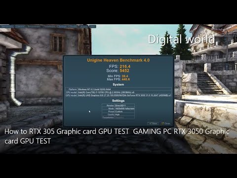 TX 3050 Graphics Card Performance Test Tutorial | How to Test GPU