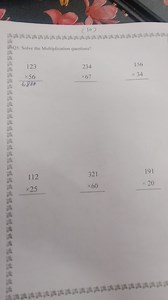 (10)滋Q5. Solve the Multiplication questions?... | Filo