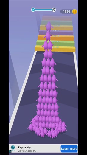 Count Masters - Shorts Part 24 - 55 Level (iOS, Android) #games #androidgames #funnygameplay