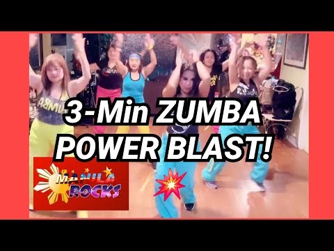 3-Min ZUMBA POWER BLAST! 💥 Total Body Moves to Burn Calories w/ Zin Lv | Manila Rocks
