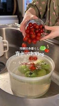 [Living together in the countryside🛖] Green tomato pickles🍏🍅✨