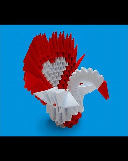 Make a Cute 3D Origami Peacock with Ease