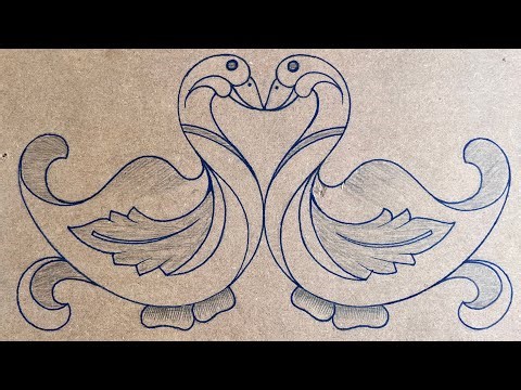 Beautiful Swan Wood Carving Design/MDF Router Machine Work/Handmade Wood Art by M Shahzad Furniture