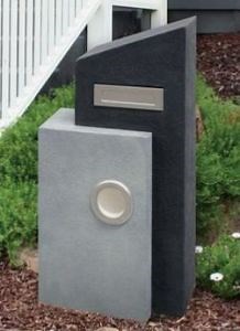 [Hot Item] Factory Price Waterproof and Durable Concrete Sandstone Letterbox Grc Fiberglass Cement Mailbox for Garden Decoration