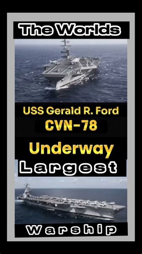 USS Gerald R. Ford CVN-78 The worlds largest warship first in class #navy #history | MilitaryPhotoDepot