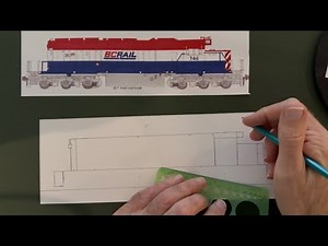 BC Rail SD40-2 746 Locomotive Drawing Andy Fletcher Episode 21 Part 1 of 7 Frame & Shell #Railroad