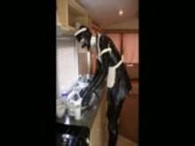 Male Rubber slave - Daily life