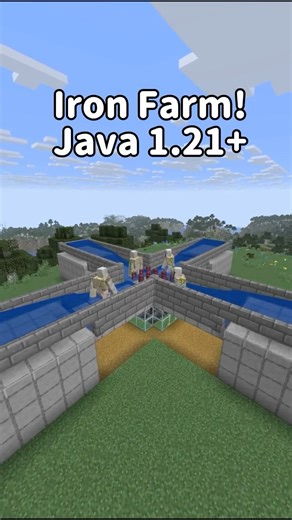 Best Iron Farm in Minecraft build Tutorial