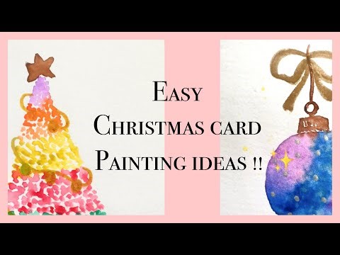 Watercolour card painting techniques for beginners