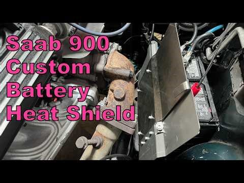 New Custom Stainless Steel Saab 900 Turbo Battery Heat Shield