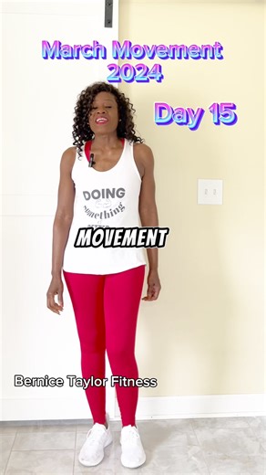 March Movement is here!! Everyday in March I give you a move to do for 1 minute, rest for 20 seconds between and do 4 more sets. This is a great way to start moving again if you took a break or to add to your workouts if you already work out. Some might even use this as a warmup to your strength training regimen. If you want full length videos with timer, visit and subscribe to my YouTube channel. #homeworkout #homeworkouts #athome #athomefitness #athomeexercises #beginner #seniorfitness | Berni