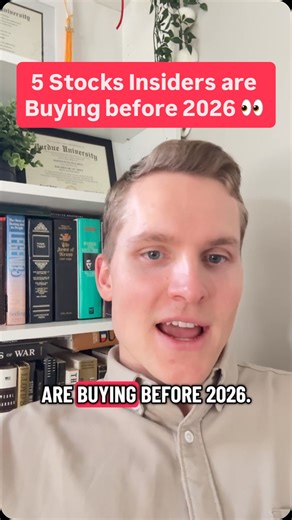 @ceowatcher on Instagram: "Here are five stocks that insiders are buying ahead of 2026. Cooper Companies (COO) — Six different insiders have now bought over $2 million worth of stock. Nerdy (NRDY) — The CEO has bought over $4 million worth of stock in just the last month. Fossil Group (FOSL) — Insiders have purchased more than $700,000 worth of shares. SmartRent (SMRT) — The CEO has bought over $1 million worth of stock in the last month, and a director has recently joined in on the buying as we
