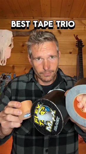 Not all tape is created equal. These three stand out after real-world use. Gorilla Tape (wide) for raw strength and durability Flex Tape for bonding to wet surfaces and sealing water leaks Leukotape P for medical-grade stickiness, blisters, and injuries These three cover gear, water, and your body. Would you swap one out for a different tape? | Rob Benson