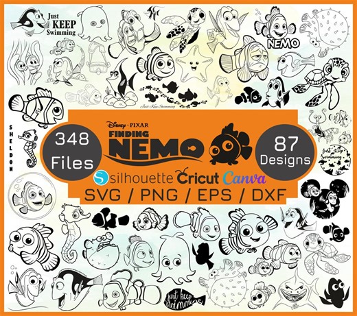 Finding Nemo Svg Bundle, Dory Svg & Png Files for Cricut, Nemo Png, Finding Nemo Svg for Shirts, Finding Svg, Dory SVG, Instant Download, - Etsy