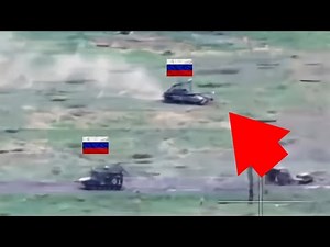 T-90M Tank Drives Over Two Mines And Explode (Turret Toss)