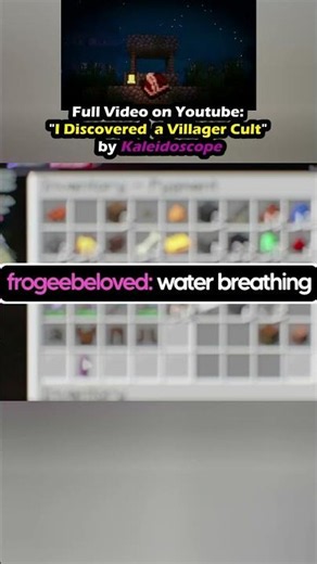 the villagers baptise themselves in cauldrons?