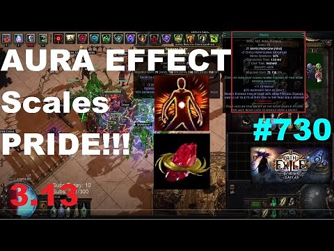 [Path of Exile 3.13] Aura Effect Scales Pride (123% MORE DPS) - 730