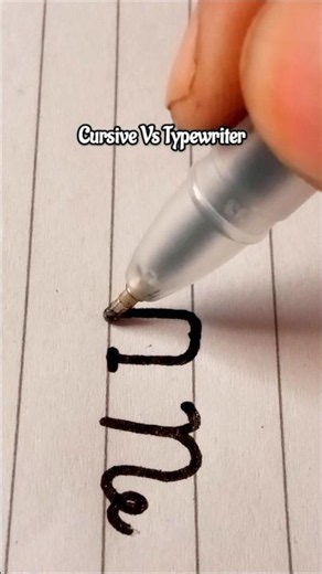 Ep6| Cursive Vs Typewriter font #handwriting #shorts #cursivewriting