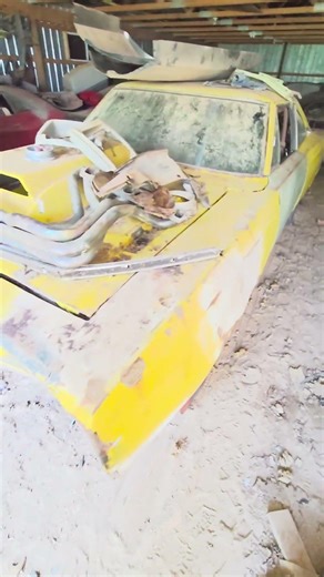 69 Road Runner in a barn. #autoarchaeology #roadrunner #barnfind