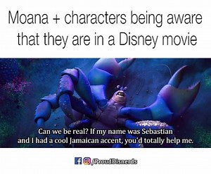 Moana characters being self-aware. - Disnerds | Disnerds