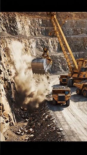 Massive Mining Machines in Action: Open-Pit Extraction Power! ⛏️