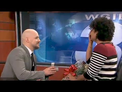 News Anchor Shocked When Boyfriend Interrupts Live TV Broadcast For Proposal