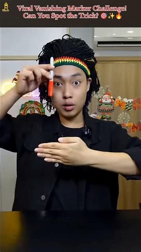 Viral Vanishing Marker Challenge! Can You Spot the Trick? 🎯✨🔥 #magic #challenge #shorts