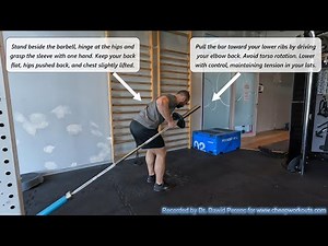 Single arm landmine row