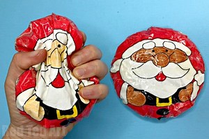 Paper Santa Squishy DIY - Red Ted Art - Kids Crafts
