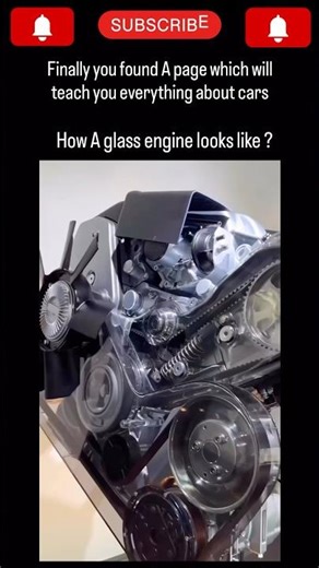 How Does a Glass Engine Really Look From Inside?#cars #technology