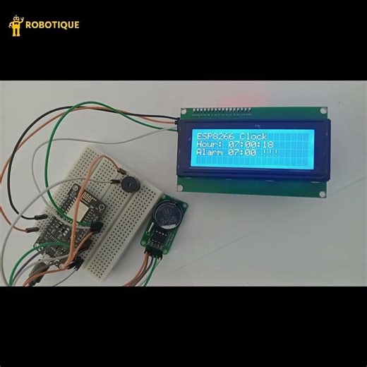 ESP8266 Project : Digital Alarm Clock with DS1302 RTC