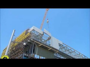 Facade Panel Installation on Commercial Building with Roborigger