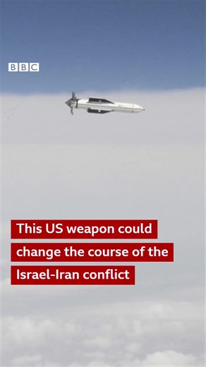 This US weapon could change the course of the Israel-Iran conflict. 🎧 Catch up with the world on the Global News Podcast: https://bbc.in/4e6RWYU | BBC World Service