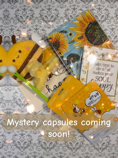 “Add a little extra fun! Mystery Capsules are COMING SOON for purchase and may include premium items and special packages picked just for you. Here are a few of the prize packs that may be won along with Remi picks and mini scoops! More details coming soon! #luckyscoop #mysteryscoop #mysterybox #jonesybeesmarket #capsulescoop