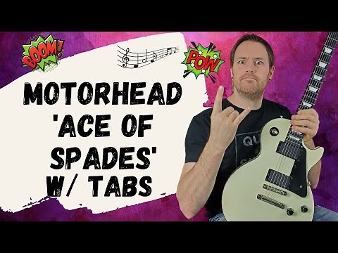 Motorhead Ace of Spades Guitar Lesson + Tutorial