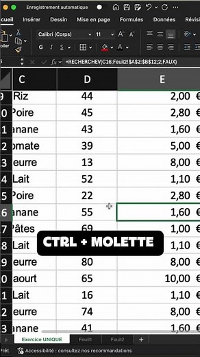 Comment scroller horizontalement sur Excel ?