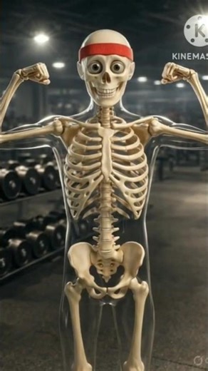 What Happens When a Skeleton Goes to the Gym? 💀🏋️#skeleton #gym #ai #shorts