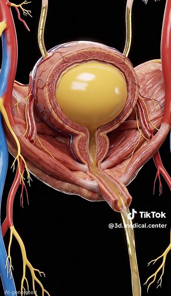 How Fast Urine Leaves the Bladder A realistic 3D medical animation showing how urine travels from the bladder through the urinary system at high speed. Educational anatomy visualization in safe medical style. #MedicalAnimation #UrinarySystem #3DAnatomy #HealthEducation