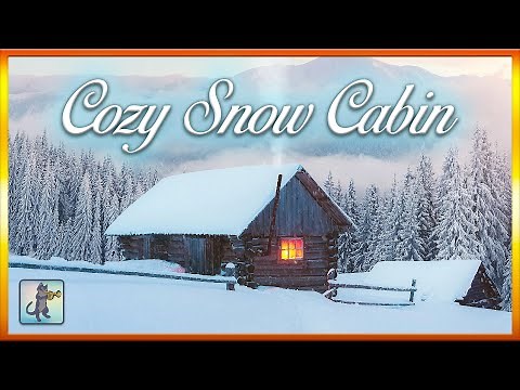 Relaxing Snow Falling! Cozy Cabin with Heavy Snowfall & The Best Relax Music