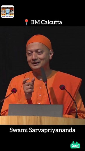 51K views · 1.5K reactions | Swami Sarvapriyananda at IIM Calcutta #swamisarvapriyananda #SpiritualTalk #vedanta #Ramakrishna #iimcalcutta #belurmath #SpiritualIndia | আনন্দম্ | Facebook