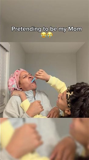 Pretending to be my MOM 😂😭 #shorts #motherdaughter #familyfun #relatable