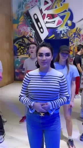 Dance Routine in Graffiti Art Setting