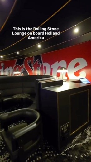 The Rolling Stone Lounge on Holland America Noordam Cruise Ship! A place for live music, demonstrations, and fun game shows. Have you spent time in here? #HollandAmerica #Noordam #RollingStoneLounge #LiveMusic #GameShows | Paul and Carole Love To Travel