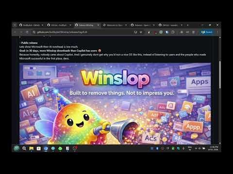 Remove Bloat from Windows 11 using Winslop and A Better Start Menu #windows11 #winslop #imovie